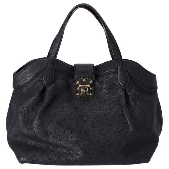 Louis Vuitton Cirrus PM Shoulder Bag M93465 BLack Mahina Monogram Leather - Picture 1 of 9